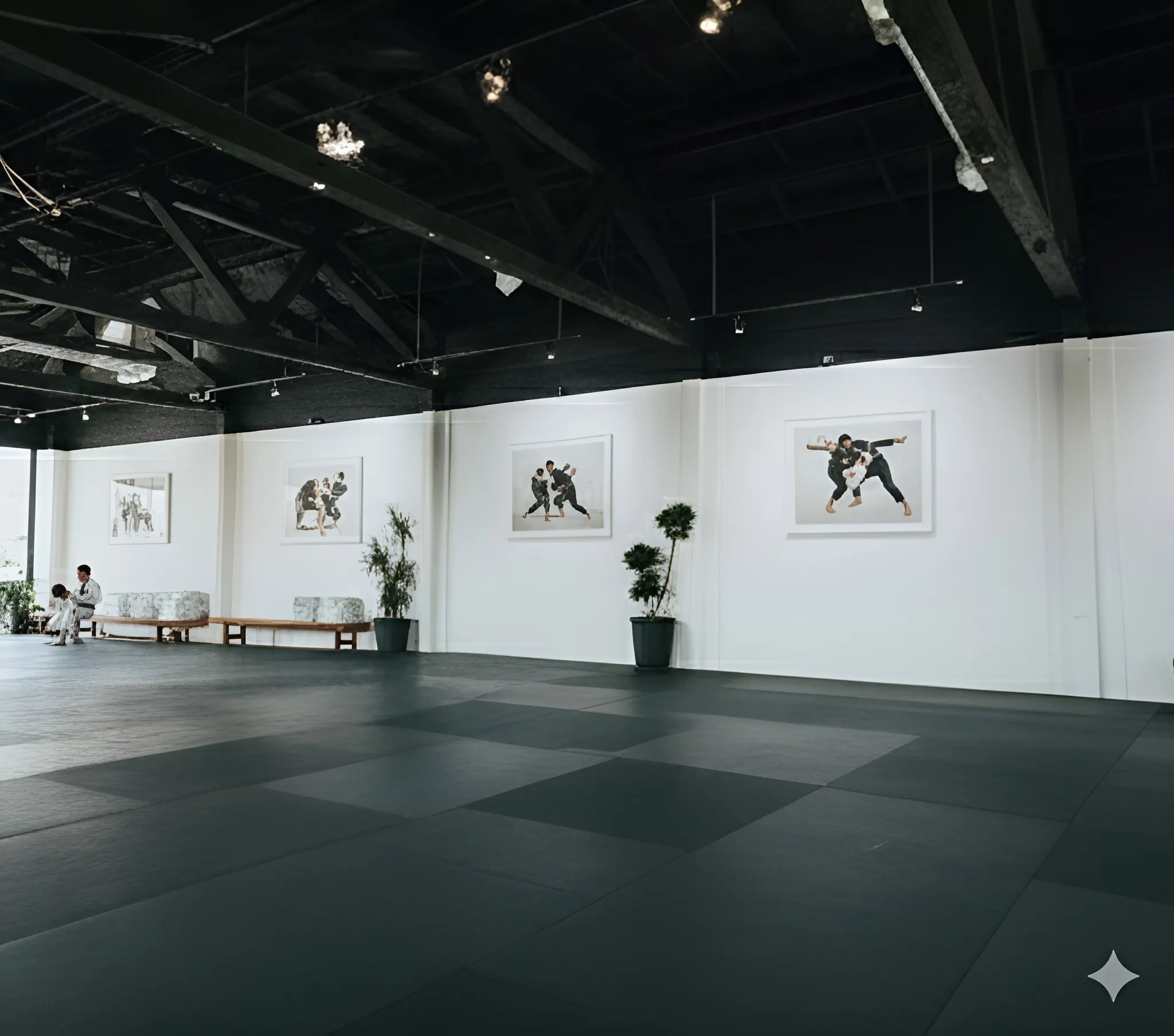Wide view of the Wisdom Academy mats