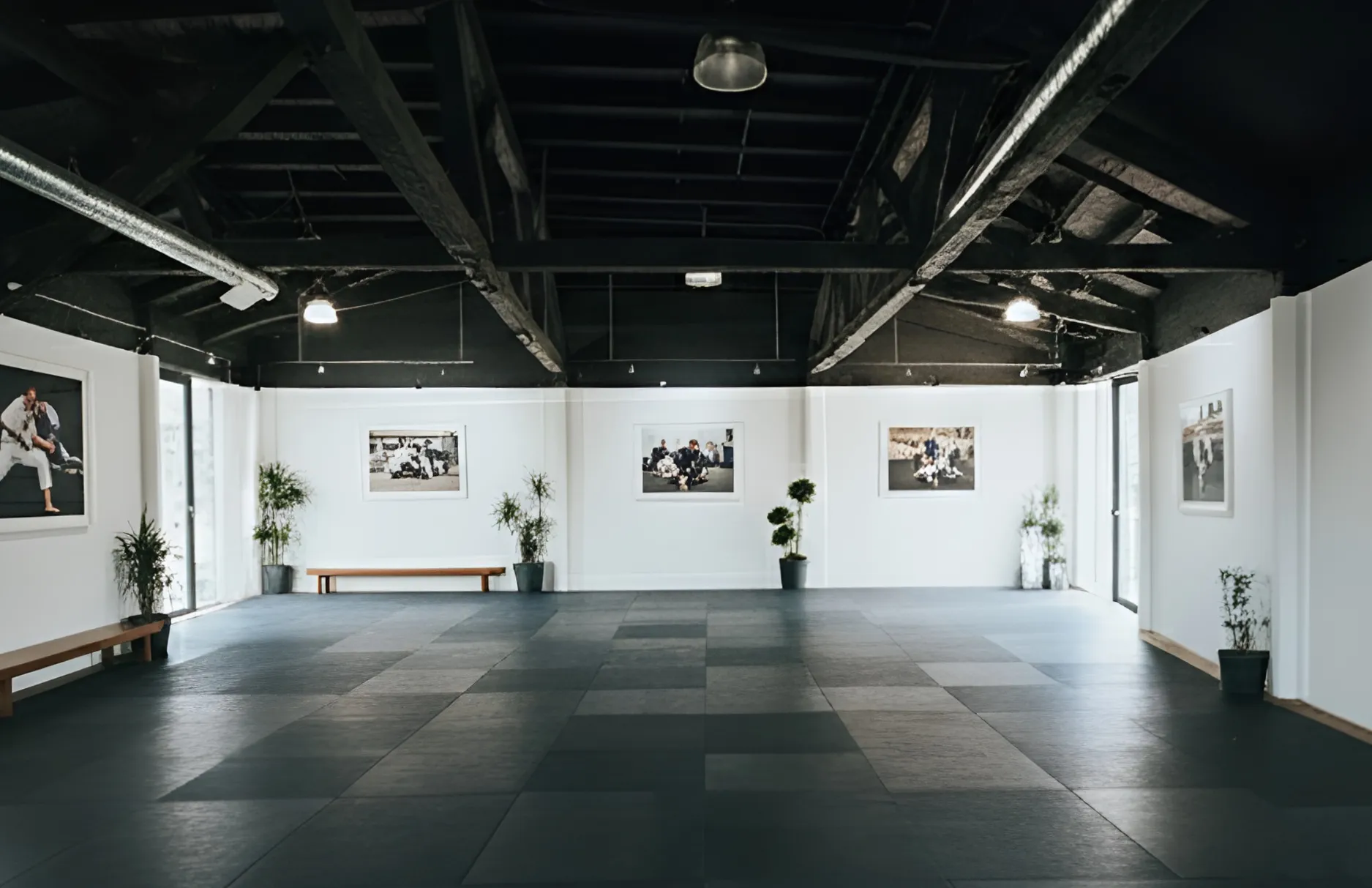 Facility mat and wall training area